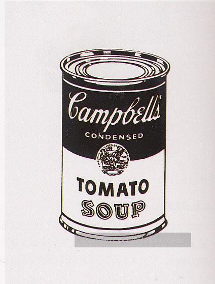 Campbell s soupe peut tomate rétrospective série Andy Warhol Peintures à l'huile